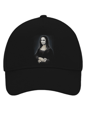 Mona Joker Lisa šiltovka baseballka Black