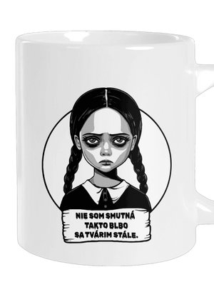 Nie som smutná veľký hrnček White