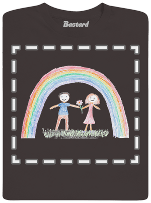 Detské kresby - Nahraj vlastnú pánske dlhý rukáv Bear Brown