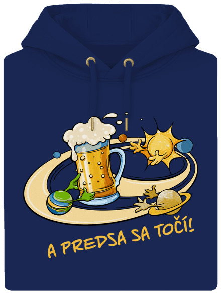 A predsa sa točí! unisex mikina premium Navy