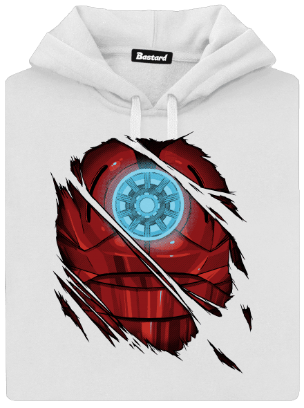Ironman dámska mikina klokanka White