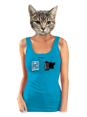 Be positive dámske tielko klasické Blue Atol