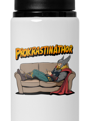 Prokrastináthor flaša na vodu White