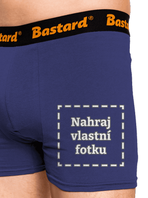 Vlastná potlač boxerky Blue Navy
