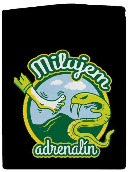 Milujem adrenalín pánska mikina na zips Black