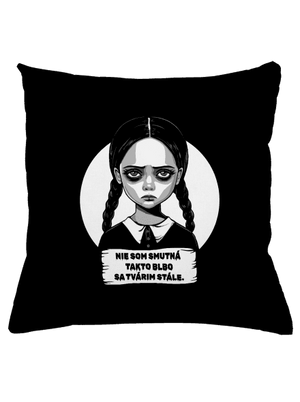 Nie som smutná vankúš Black