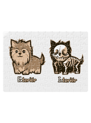 Teriér puzzle White