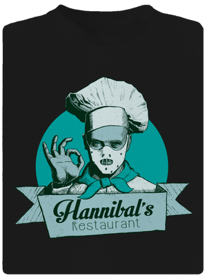 U Hannibala pánske športové tričko Black