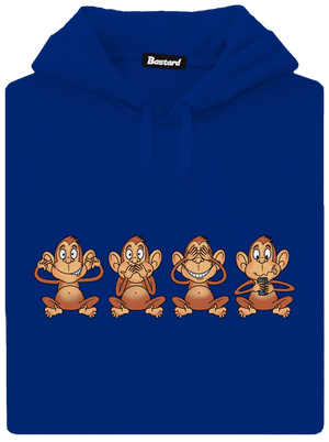 Opička s mobilom dámska mikina klokanka Royal Blue Mal