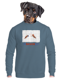 unisex mikina bez kapucne