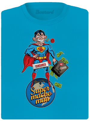 Supermachoman dámske športové tričko Blue Atol