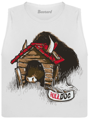 Bulldog dámske tielko voľné White