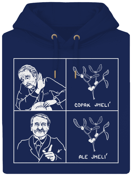 Cimrman: Copak jmelí unisex mikina premium Navy