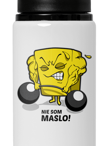 Nie som maslo flaša na vodu White