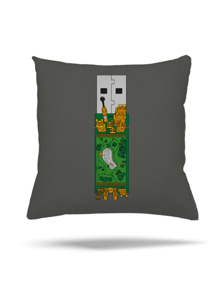 USB city vankúš Gray Pol