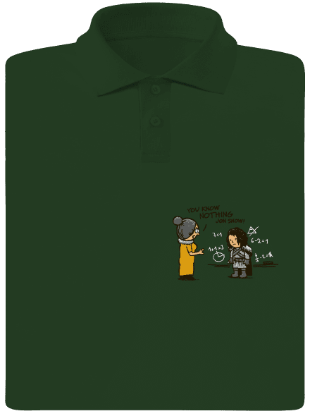 You Know Nothing pánska polokošeľa Bottle Green Mal