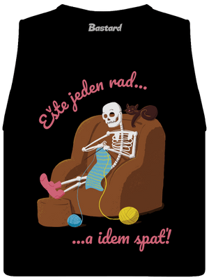 Ešte jeden rad dámske tielko voľné Black