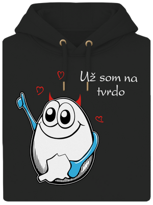 Vajcia unisex mikina premium Dark Black