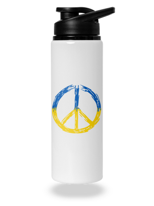 Ukrajina - Peace flaša na vodu White