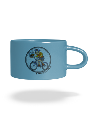 Cyklistický horoskop: Ryby hrnček makronka Blue Macaron