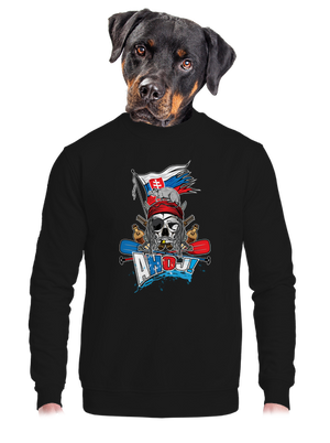 unisex mikina bez kapucne