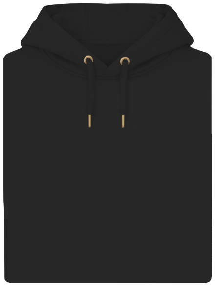 Bez potlače unisex mikina premium Dark Black