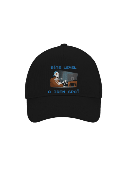 Ešte level šiltovka baseballka Black