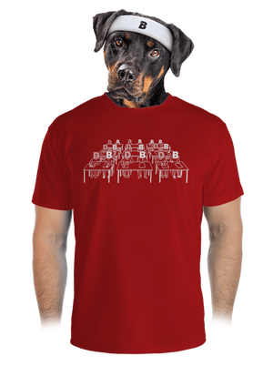 Cimrman: Debil, blbeček pánske športové tričko Red Mal