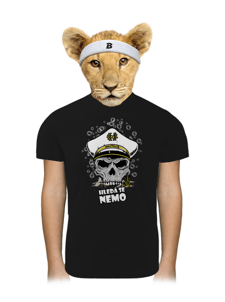 Kapitán Nemo detské športové tričko Black