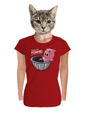 Vo forme dámske tričko prémium Red Mal