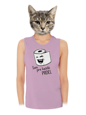 Prdel dámske tielko voľné Lilac