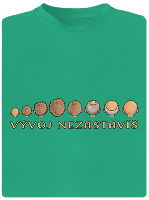 Vývoj nezastavíš pánske športové tričko Mint Mal