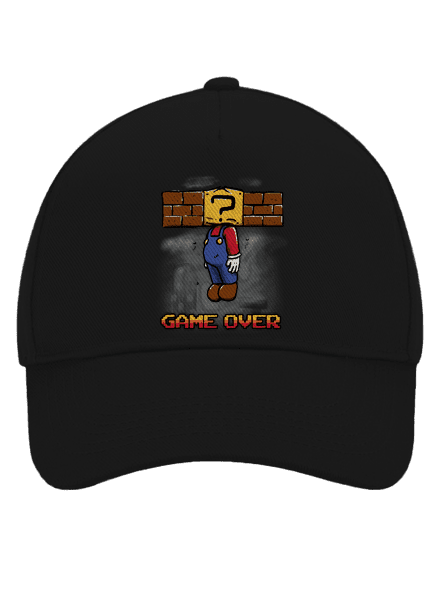 Game Over šiltovka baseballka Black