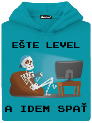 Ešte level detská mikina klokanka Hawaiian Blue