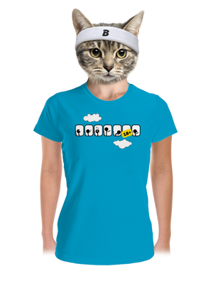 Lietadlo dámske športové tričko Blue Atol