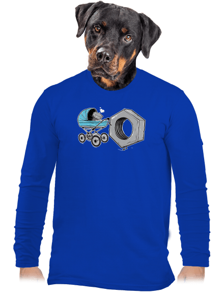 Správna matka pánske dlhý rukáv Royal Blue