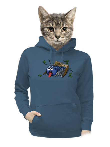 Čučoriedky dámska mikina klokanka Denim