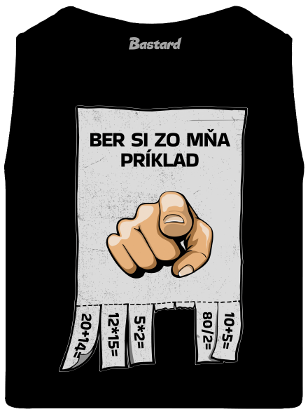 Ber si zo mňa príklad pánske tielko Black