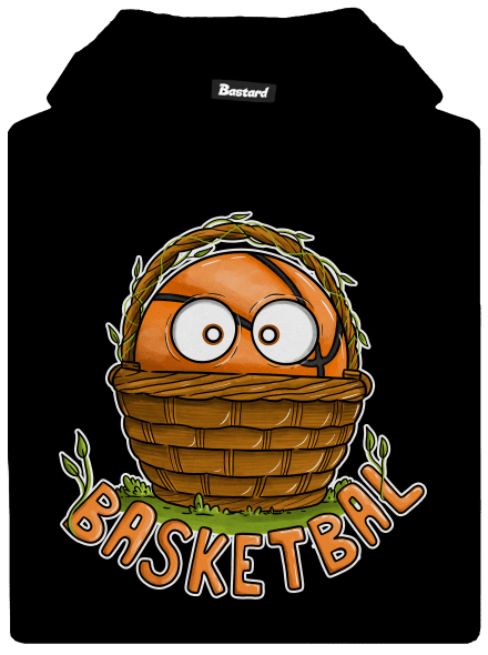 Basketbal detská mikina klokanka Black