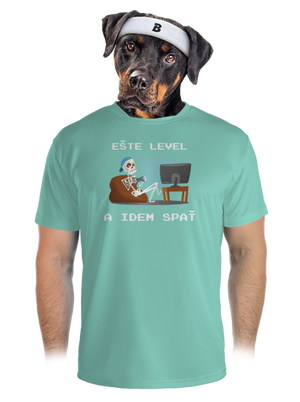 Ešte level pánske športové tričko Mint Mal