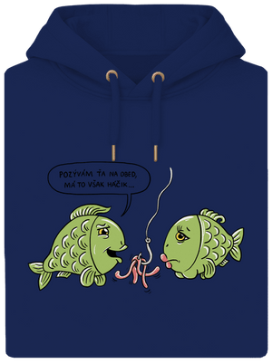 Háčik unisex mikina premium Navy