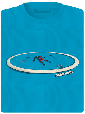 Dead in pool dámske športové tričko Blue Atol