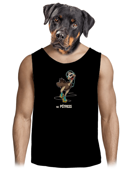 No pštress pánske tielko Black