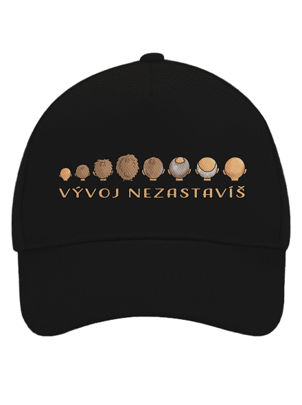 Vývoj nezastavíš šiltovka baseballka Black