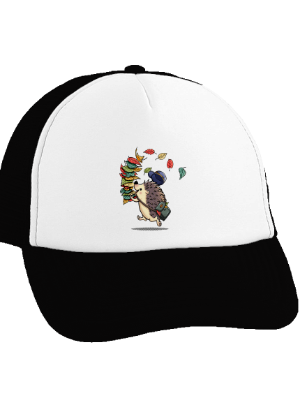 Listár šiltovka truckerka Black cap
