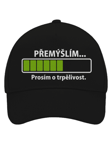Premýšľam šiltovka baseballka Black