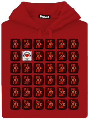 Pexeso dámska mikina klokanka Red Mal