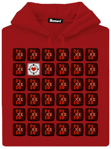 Pexeso dámska mikina klokanka Red Mal