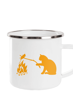 Mačka a myš plecháčik White