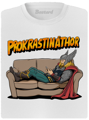 Prokrastináthor dámske športové tričko White